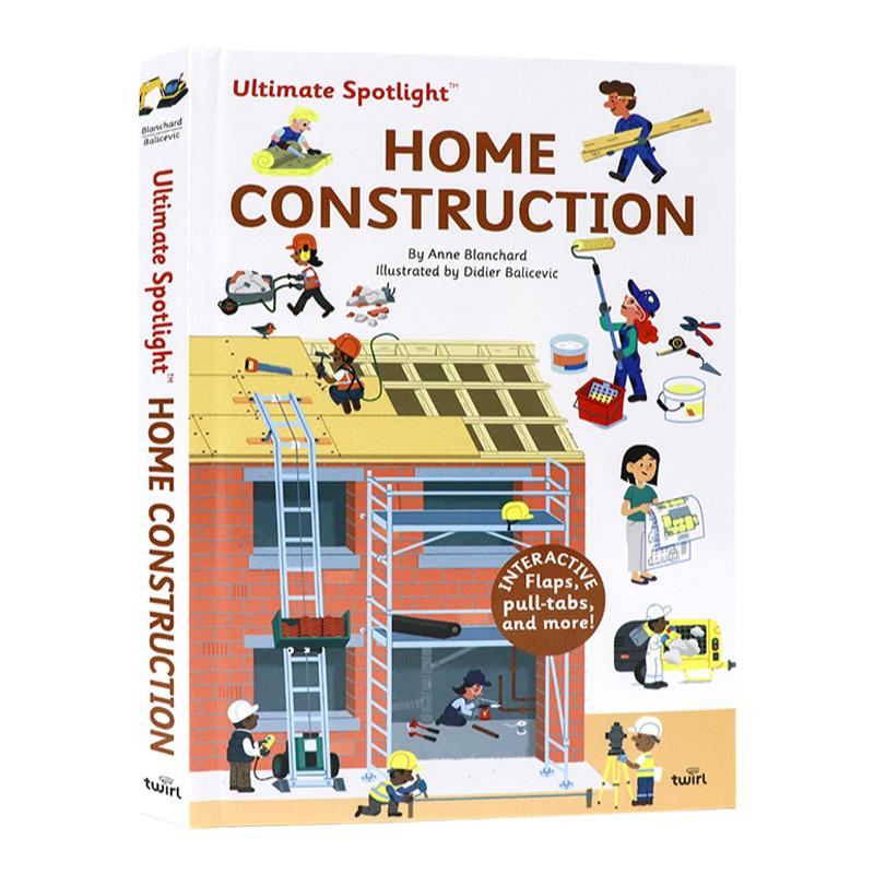 极致焦点翻翻机关立体书建造新家 Ultimate Spotlight Home Construction 英文原版儿童科普读物认知启蒙科普百科绘本Twirl 出品