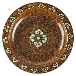 纯手工中古青瓷餐具套装家用陶瓷首饰盘精致盘咖啡店点心盘茶几碟