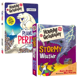 Scholastic Horrible Geography 可怕的地理 英文原版少儿科普书1-2册 风暴天气 地球危机 Stormy Weather Planet In Peril