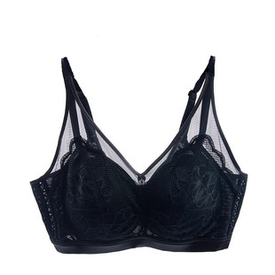 优幕文胸女无钢圈无痕内衣聚拢性感蕾丝收副乳防下垂胸罩YM12323