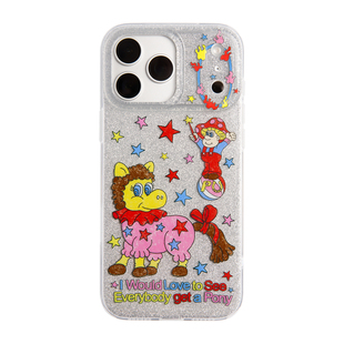 PAPER VOICE® ｜iphone17马尼尼与塔尼男孩闪光星星手机壳IMD抗氧化边框保护手机壳苹果手机小众原创ins风
