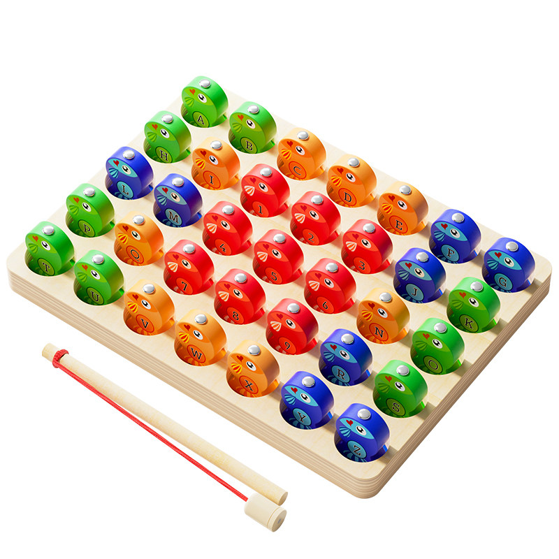 丹妮奇特数字字母磁性钓鱼玩具
