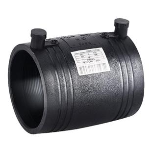 HDPE全新料电熔管件200电熔套筒110pe管电熔直接钢丝骨架管直通