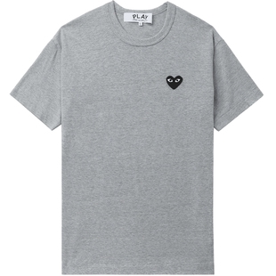 IT CDG PLAY COMME des GARCONS川久保玲情侣基础纯色圆领短袖T恤