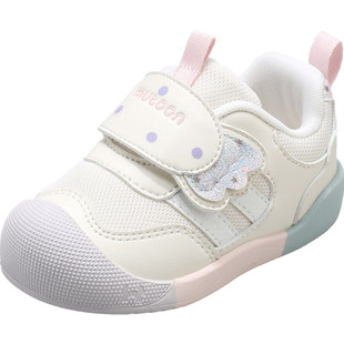 牧童婴儿鞋子2026春季新款学步软底女宝宝鞋网面步前鞋糖果公主鞋