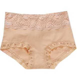 满30元包邮 蝶安芬内裤女棉质高腰无痕纯色纯棉提臀包臀平角内裤