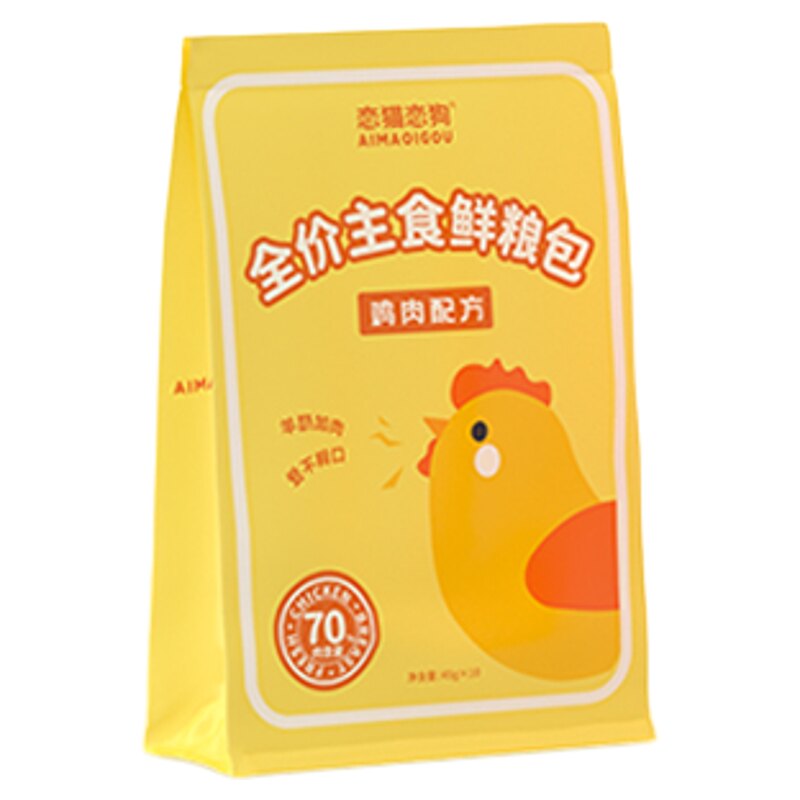 恋猫恋狗全价主食鲜粮包鸡肉三文鱼增肥猫饭湿粮软罐头450g*50袋