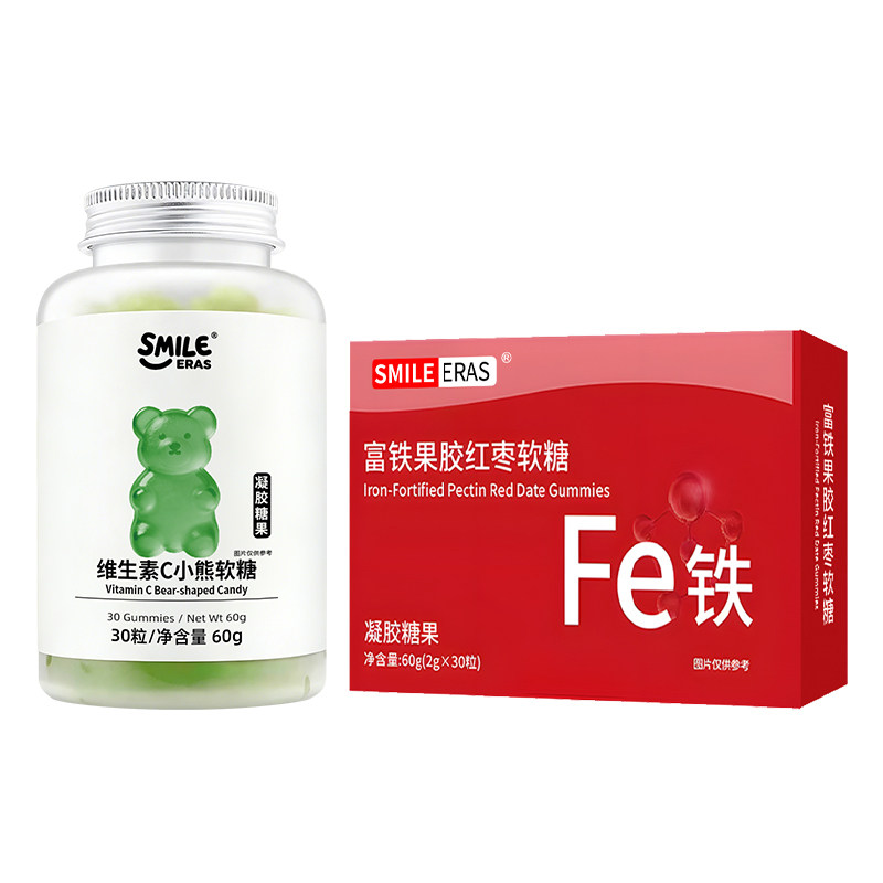 SMILEERAS富铁红枣软糖补气血