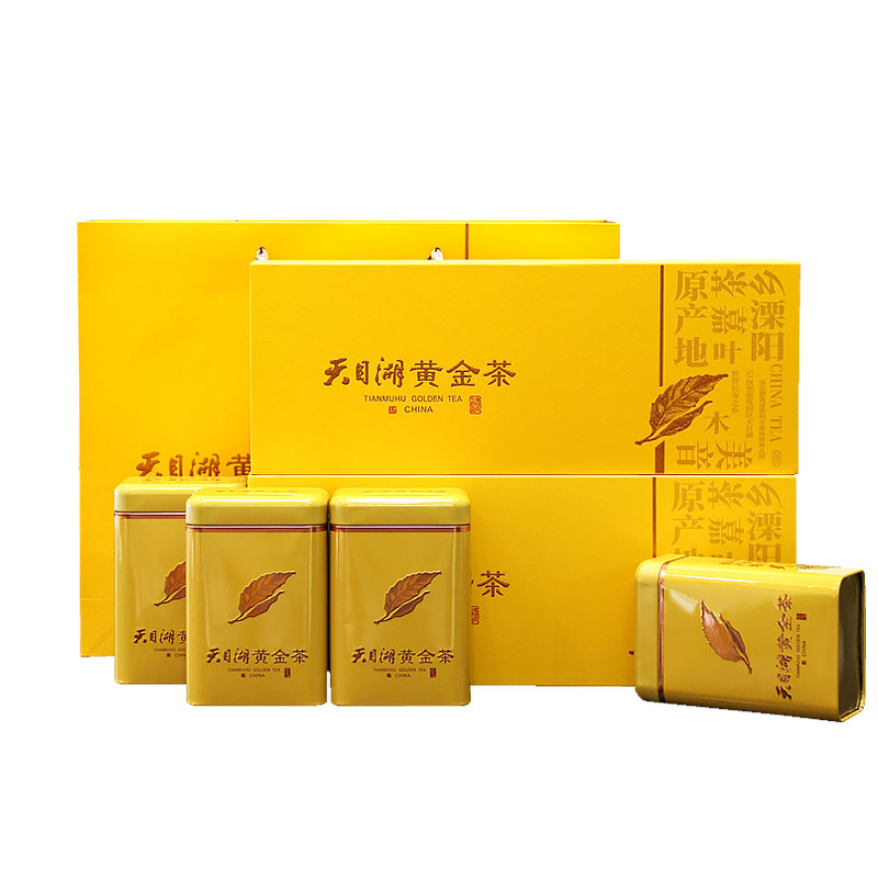 溧阳特产天目湖黄金芽礼盒装茶叶