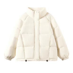 班尼路S&K系列短款羽绒服女款2026新款巨好看的冬装厚外套面包服M