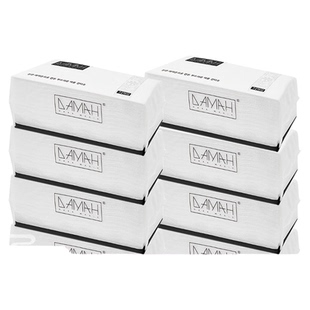 韩国正品-黑魔法DAMAH抽式盒装洗脸巾柔软亲肤卫生纯棉加厚72片*8