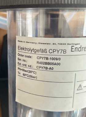议价EndressHauser CPY7B电解液池适用