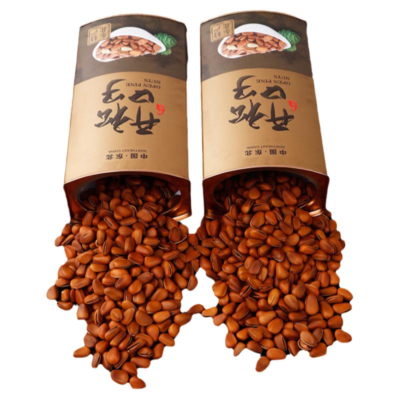 东北开口松子礼盒大颗粒手剥送礼