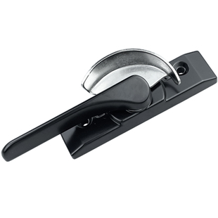 老式80型门窗月牙锁阳台塑钢推拉窗户锁钩铝合金平移窗锁搭扣配件