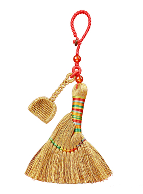 【已过香香】扫帚钥匙扣挂件