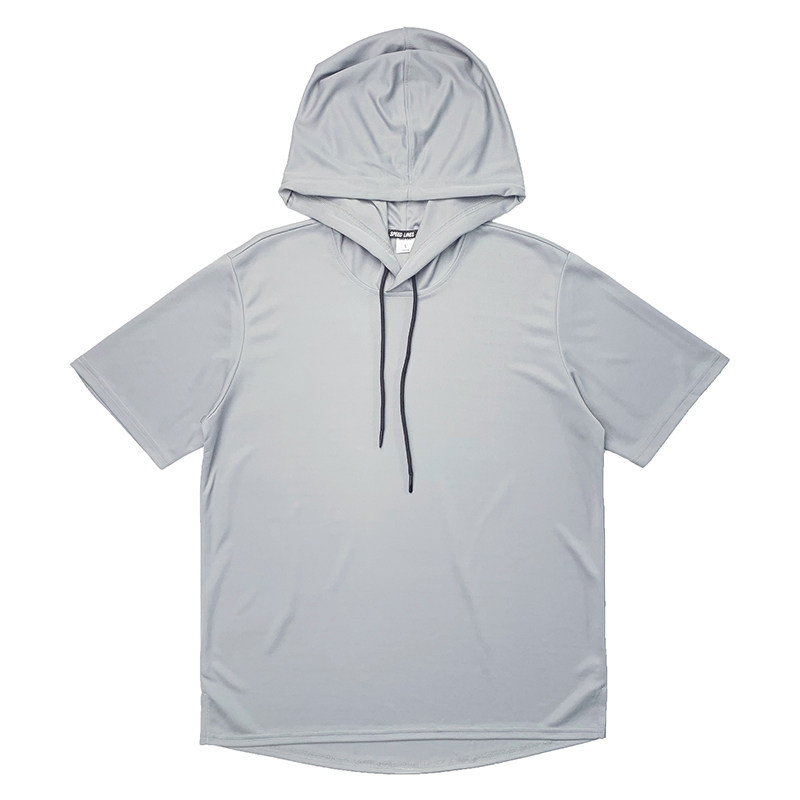 速干篮球训练服连帽短袖运动帽衫