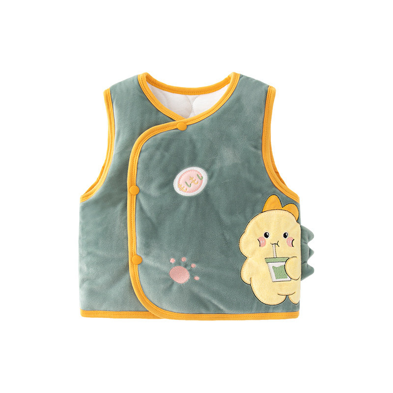 马甲加绒夹棉家居服外穿背心坎肩