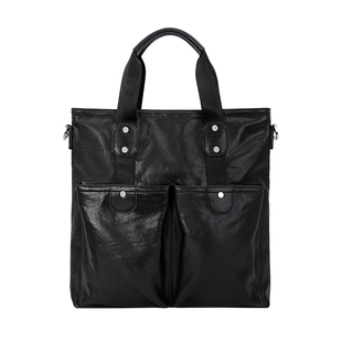 GIONAR男士手提包袋2025新款大容量真皮高端商务包通勤竖款公文包