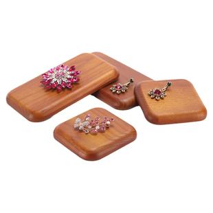 实木珠宝展示托盘戒指手镯项链展示盘饰品陈列摆盘首饰收纳盘