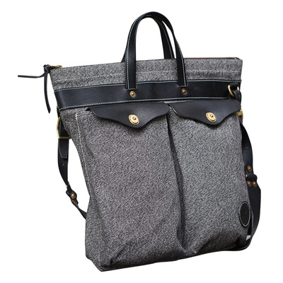 棉麻混纺复古电脑包耐用经典