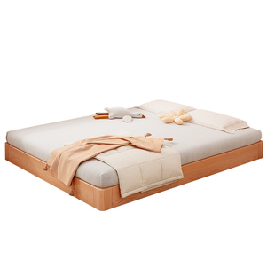 悬浮实木双人床1/2/5/8榻榻米民宿出租房用无床头地台排骨架单床