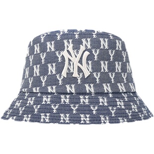 韩国MLB帽子老花ny盆帽洋基队刺绣男女潮牌渔夫帽防晒遮阳帽字母