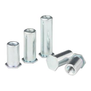 固万基镀锌盲孔压铆螺柱BSO压铆螺母柱压板螺柱M3-M6底孔4.2/8.8