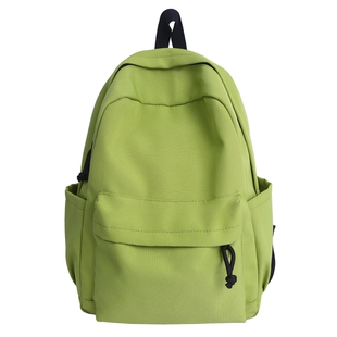 双肩包书包男女大学生大容量背包初中学生黑色牛津布蓝色防水纯色