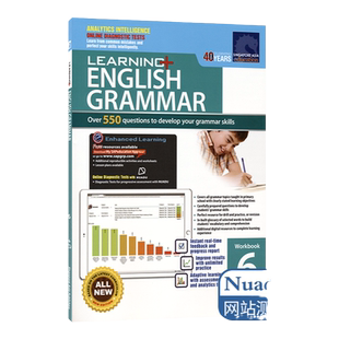 SAP 新加坡小学英语语法练习册 Learning English Grammar Workbook 6 六年级 语法专项训练 学习系列 基础巩固 英文原版进口教辅