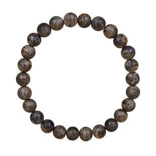 保真天然野生沉香柬埔寨菩萨棋楠佛珠小手串7m九分沉水男女款文玩