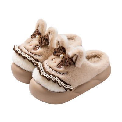 拉布布棉拖鞋亲子秋冬卡通宝宝