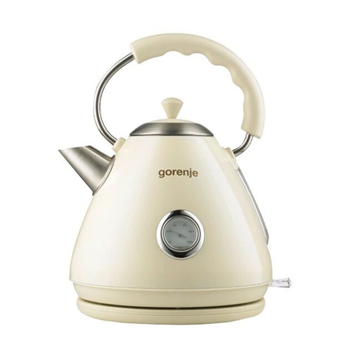 gorenje/古洛尼 复古电热水壶不锈钢精准温控防烫烧水壶 K17CLI C