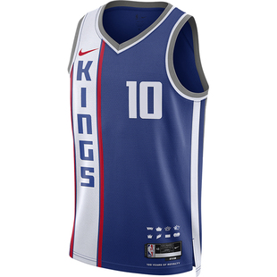 Nike/耐克正品萨克拉门托国王队男士夏季时尚球衣DX8518-401