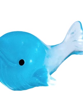 微景观创意海豚鲸鱼萌粒公仔摆件