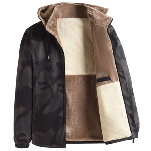 迷彩加绒皮衣男冬季加厚防风防水保暖摩托车骑行外卖代驾皮裤套装