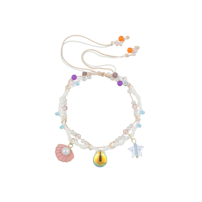 星星贝壳编织手链女款珍珠款手环