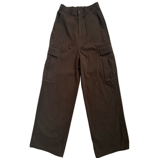 BM抽绳伞兵工装裤 美式复古显瘦阔腿裤休闲百搭宽松口袋跳舞神裤