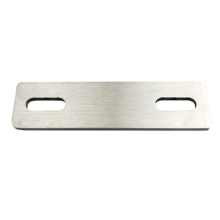 不锈钢一字连接铁片角码两孔焊接直码幕墙固定五金配件加厚挡板