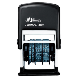 三胜新力shiny中英文日期印章自动回墨可调日期S-300翻斗轻便印章