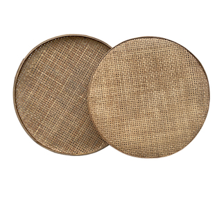 二手竹筛子有孔竹编纯手工簸箕家用旧竹筛晾晒茶叶竹编簸箕装饰用