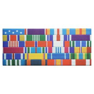 美式美国将军官校官常服礼服胸前彩色胸条勋略胸章资质资历架徽章