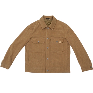 CAT卡特春季男士户外复古翻领灯灯芯绒工装底特律夹克外套