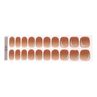 免烤灯】全固化裸色可爱凝胶美甲贴纸5d浮雕指甲贴纸女孩ins防水