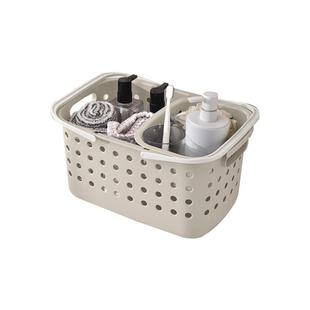洗澡提篮子洗漱用品收纳筐澡堂拎包沐浴室大容量手提篮塑料洗浴筐