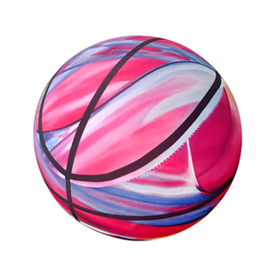 5号室内无声静音篮球不掉渣7号高弹力加篮筐幼儿园儿童小学生专用