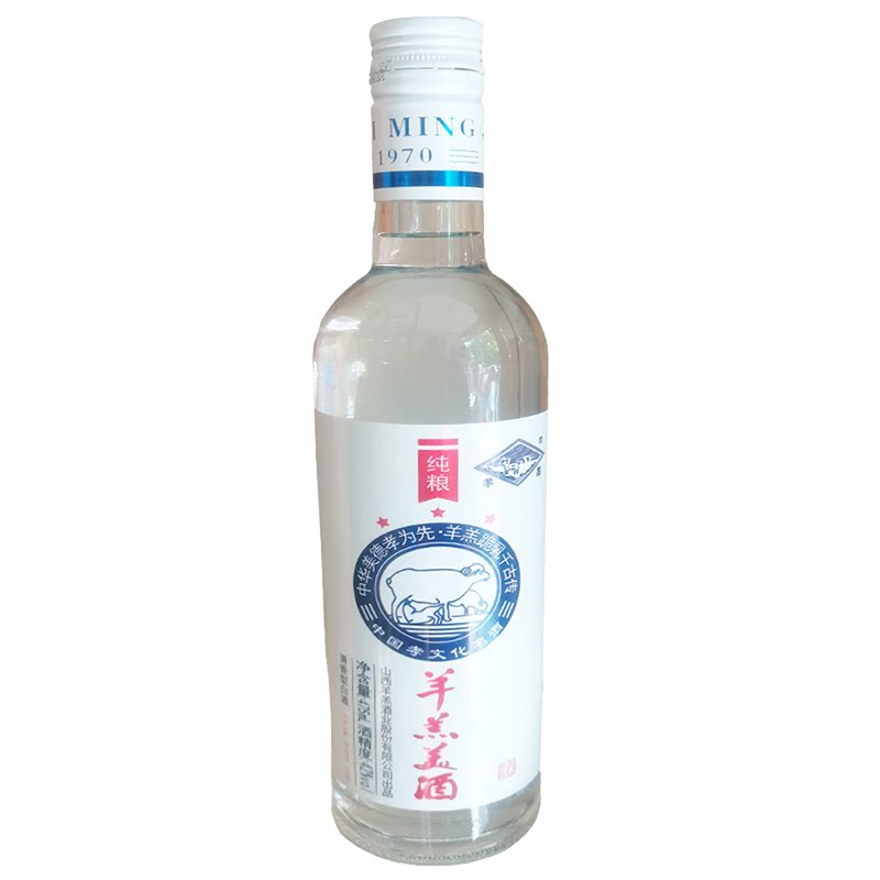 羊羔三星清香白酒42度475ml固态