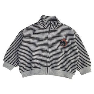 男童条纹卫衣外套2026新款春秋薄款韩版宽松休闲夹克儿童上衣洋气