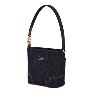 正品Lee新款牛仔帆布水桶包托特包女单肩手提腋下通勤包