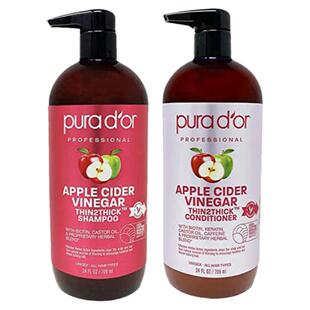 美国直邮 Purador普娜朵防脱洗发水护发素套装丰盈蓬松 709ml*2瓶