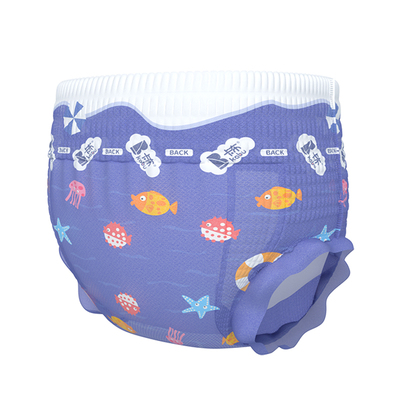 卡比布婴儿游泳裤防水拉拉裤3片